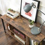 Rustic Brown and Black TV Stand for 50” TVs