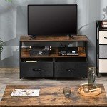 Rustic Brown TV Stand with Drawers for 47-inch TVs