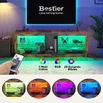 Bestier 140CM Modern TV Stand with RGB LED