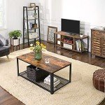 Rustic Brown and Black TV Stand for 50” TVs