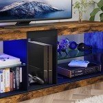 Bestier 140CM Modern TV Stand with RGB LED