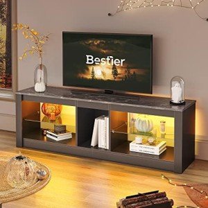 Modern 140CM TV Stand with RGB LED Lights