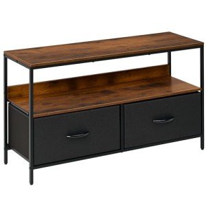 Rustic Brown TV Stand with Drawers for 47-inch TVs