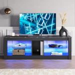 Modern 140CM TV Stand with RGB LED Lights