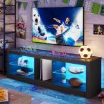 Modern 140CM TV Stand with RGB LED Lights