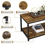 Yaheetech Industrial Metal Frame Coffee Table