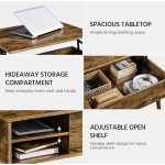 Yaheetech Lift Top Coffee Table with Hidden Storage