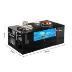 Black Gloss Coffee Table with LED Lights & Storage