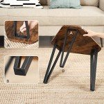 VASAGLE Industrial Nesting Coffee Table Set of 3