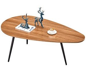 SAYGOER 42.5-Inch Mid Century Coffee Table - Walnut