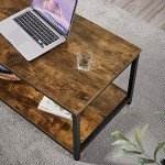 Yaheetech Industrial Metal Frame Coffee Table