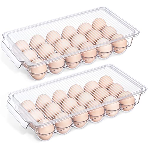 Stackable Egg Holder for Refrigerator - 2 Pack