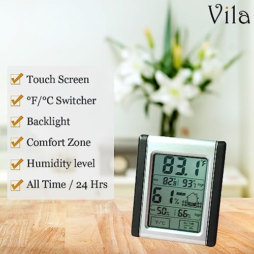 Digital Thermometer & Hygrometer with LCD Display