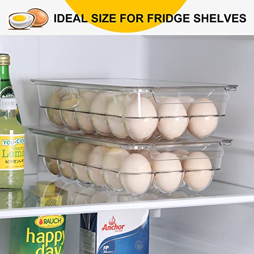 Stackable Egg Holder for Refrigerator - 2 Pack