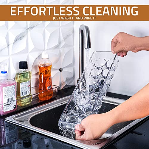 Egg Storage Tray with Lid and Handle - Pack of 2