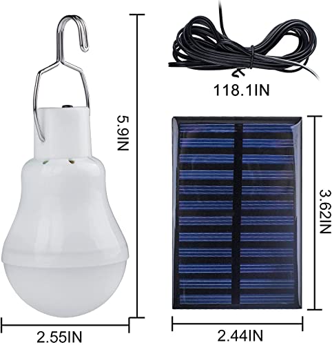 Indoor-Outdoor Solar Light Bulbs for Chicken Coop, Tent