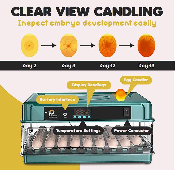 Industrial Egg Incubator, Automatic 48 Unit+Digital Display
