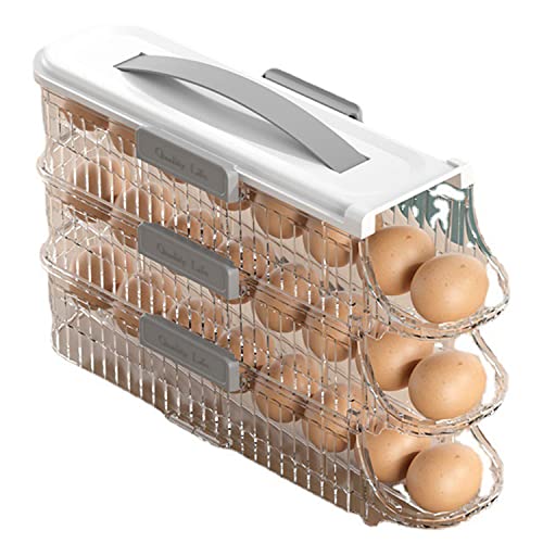 3 Layer Auto Rolling Egg Holder for Fridge