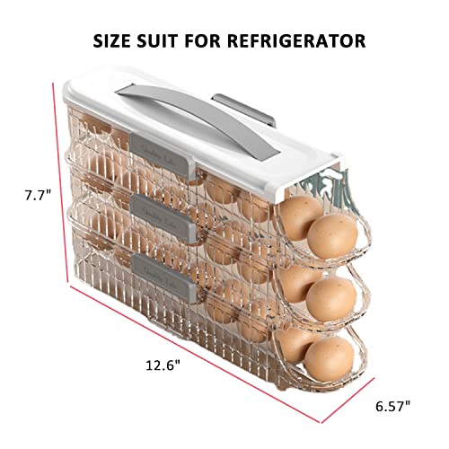 3 Layer Auto Rolling Egg Holder for Fridge