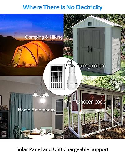 Portable Solar Light Bulbs for Chicken Coop