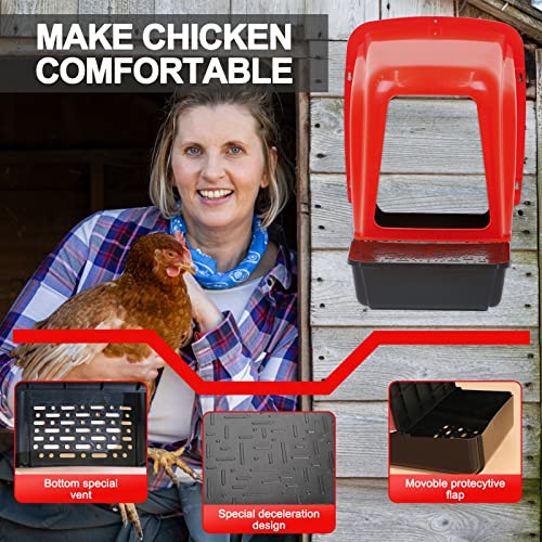 Large Chicken Nesting Boxes with Perch Roll
