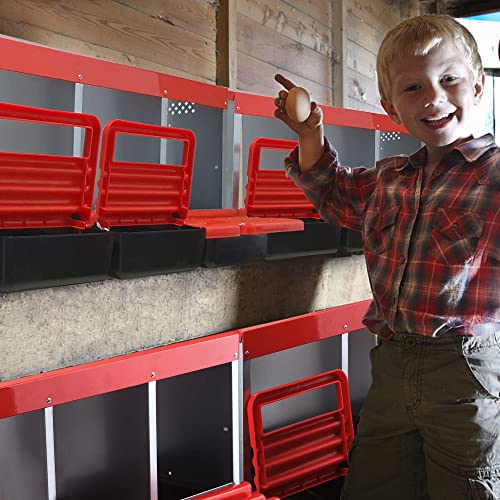 ZenxyHoC 3 Hole Chicken Nesting Box with Perch