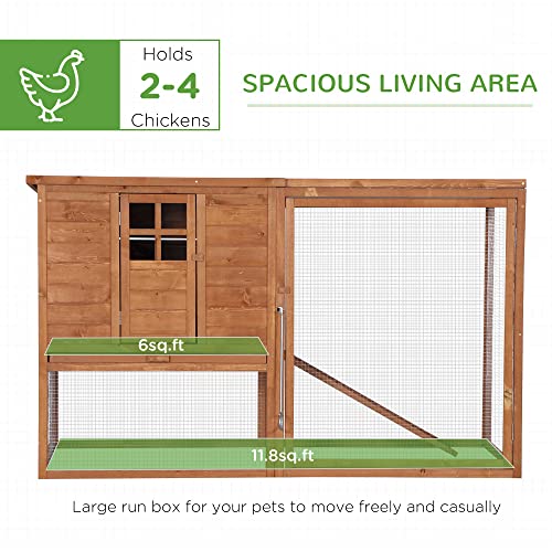 Large Wooden Chicken Coop With Run and Nesting