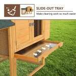 66" Wood Chicken Coop, Indoor/Outdoor, 2-4 Chickens