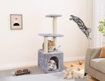 Multi-Level Cat Tree with House and Scratching Post