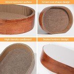 ComSaf Oval Cat Scratching Bed and Lounge Pad