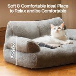 Cozy Fluffy Cat Bed with Non-Slip Bottom