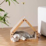 Extra Long House-Shaped Cat Scratching Board