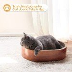 ComSaf Oval Cat Scratching Bed and Lounge Pad