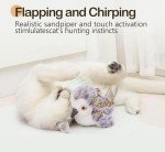 Interactive Chirping Flapping Bird Toy for Cats