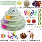 Suhaco Interactive Cat Toy Set with Balls & Wand