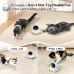Interactive 2-in-1 Cat Toy with Moving Feathers