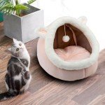 Rabbit-Shaped Cat Bed with Anti-Slip Bottom