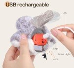 Interactive Chirping Flapping Bird Toy for Cats