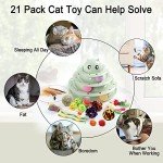 Suhaco Interactive Cat Toy Set with Balls & Wand
