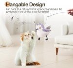 Interactive Chirping Flapping Bird Toy for Cats