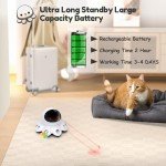Interactive 2-in-1 Cat Toy with Moving Feathers