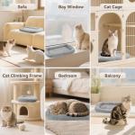 Cozy Washable Cat Bed for Kittens and Cats