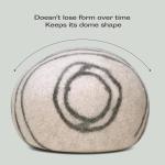 Cozy Merino Wool Cat Cave Bed - Light Grey