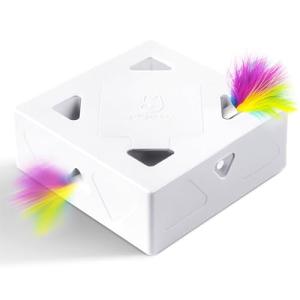 Interactive Cat Toy with Mice and Feather Refills