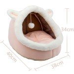 Rabbit-Shaped Cat Bed with Anti-Slip Bottom