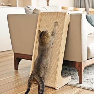 L-Shaped Cat Scratcher with Catnip and Sisal