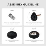 Washable Fluffy Cat Donut Bed - Grey 50x50cm