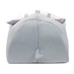 Cozy Semi-Enclosed Cat Igloo Bed with Cushion