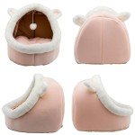 Rabbit-Shaped Cat Bed with Anti-Slip Bottom