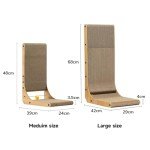 L-Shaped Cat Scratching Board with Toy